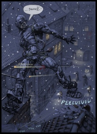 Illustration for article titled "The Springer" Leaps From WW2 Urban Legend To Anti-Fascist Superhero